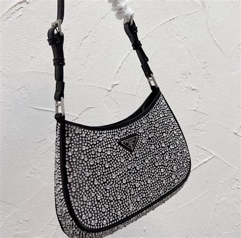 bedazzled Prada bag